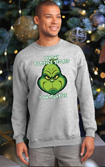 Grinch I had my patience tested i am negative, Holiday Grinchmas crew neck, Grinch Santa Hat Xmas Sweatshirt, Merry Christmas 2025 Feeling Extra Grinch
